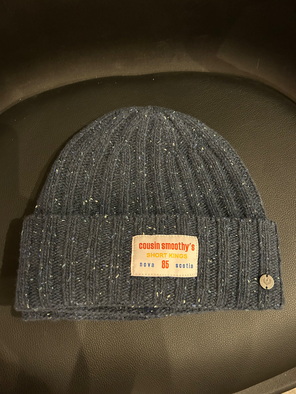 Cousin Smoothy -Tweed Denim Strip Cuff Beanie
