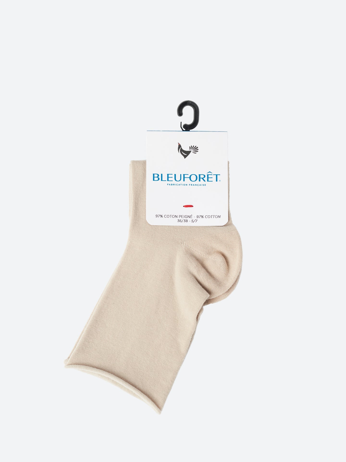 Bleuforet SOLID VELVET COTTON ANKLE SOCK- 6593