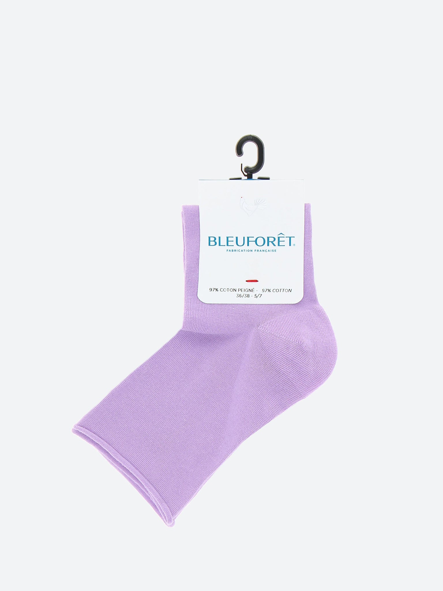 Bleuforet SOLID VELVET COTTON ANKLE SOCK- 6593