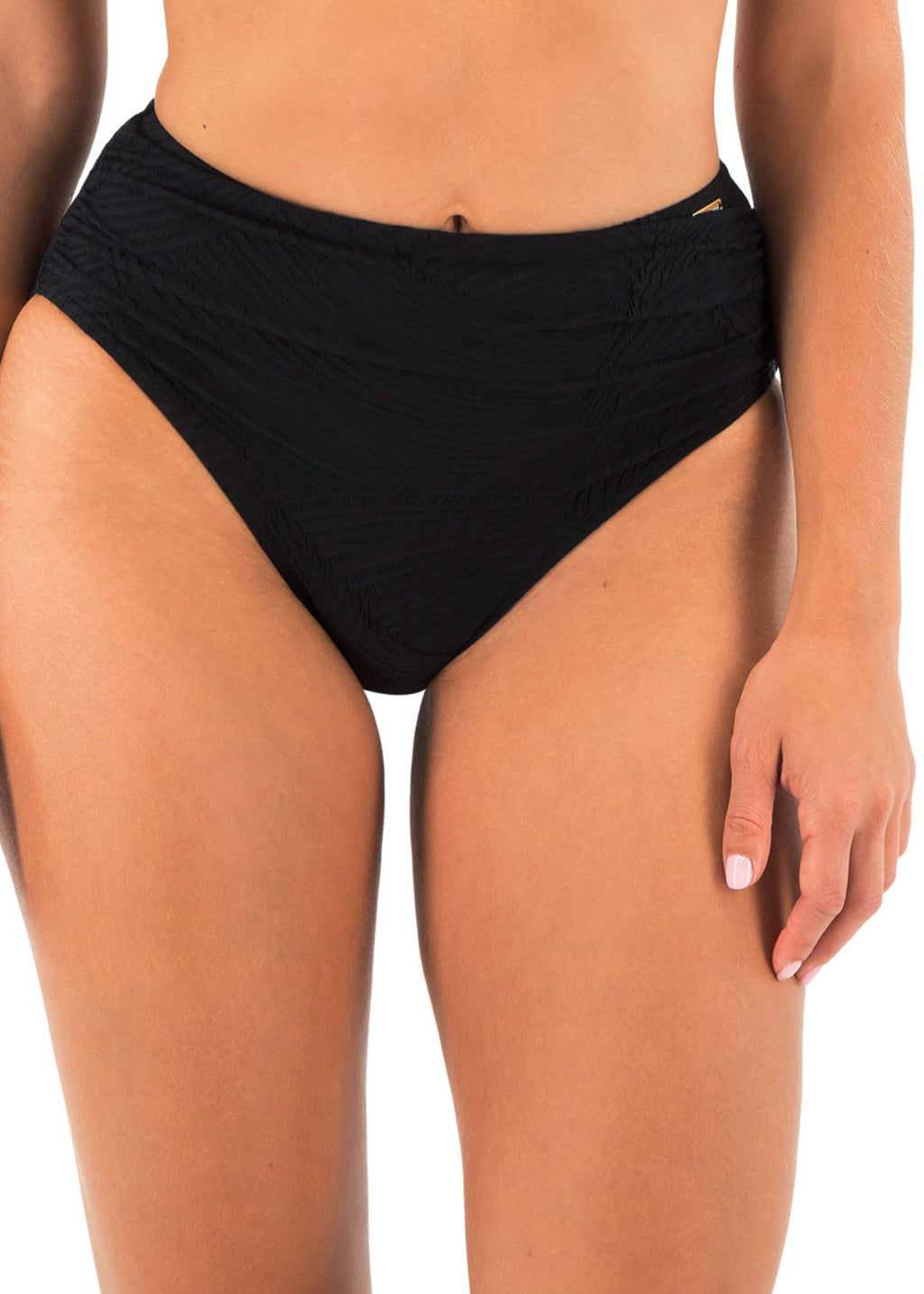 FANTASIE Ottawa Deep Gathered Bikini Brief- FS6363- BLACK