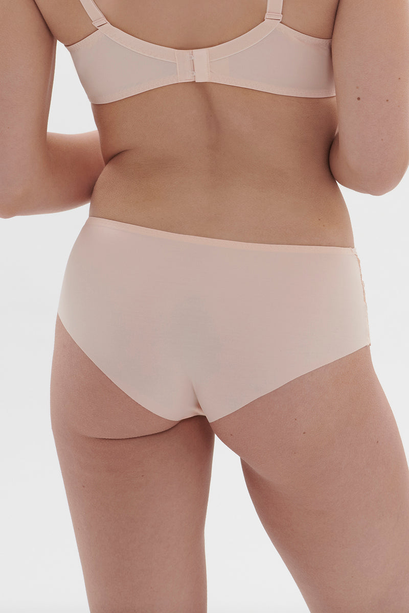 Simone Perele Saga 15C700/630 - Shorty/Thong - Black/White/Rose Nude