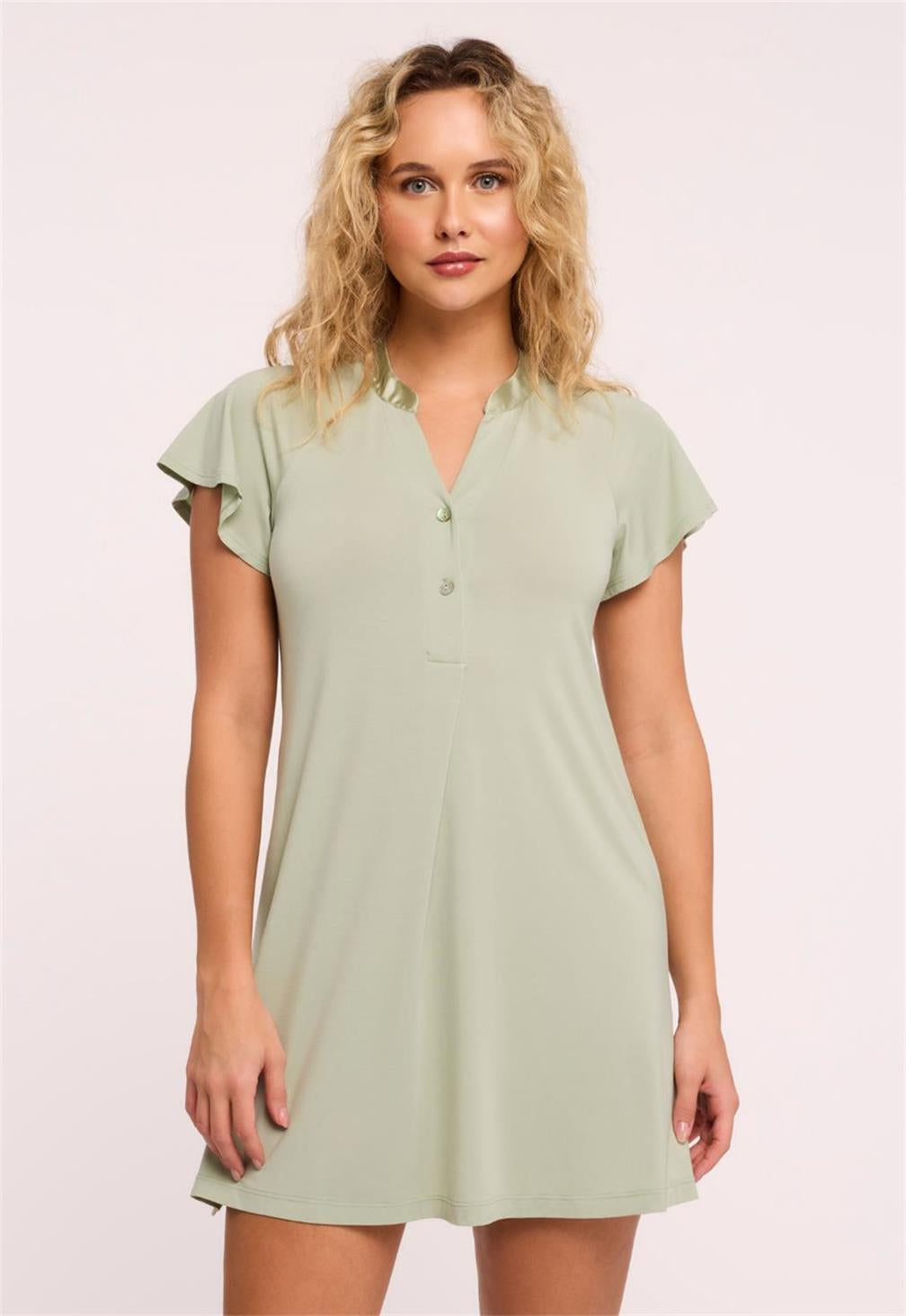 Montelle Fluttered Sleeve Nightshirt- 638