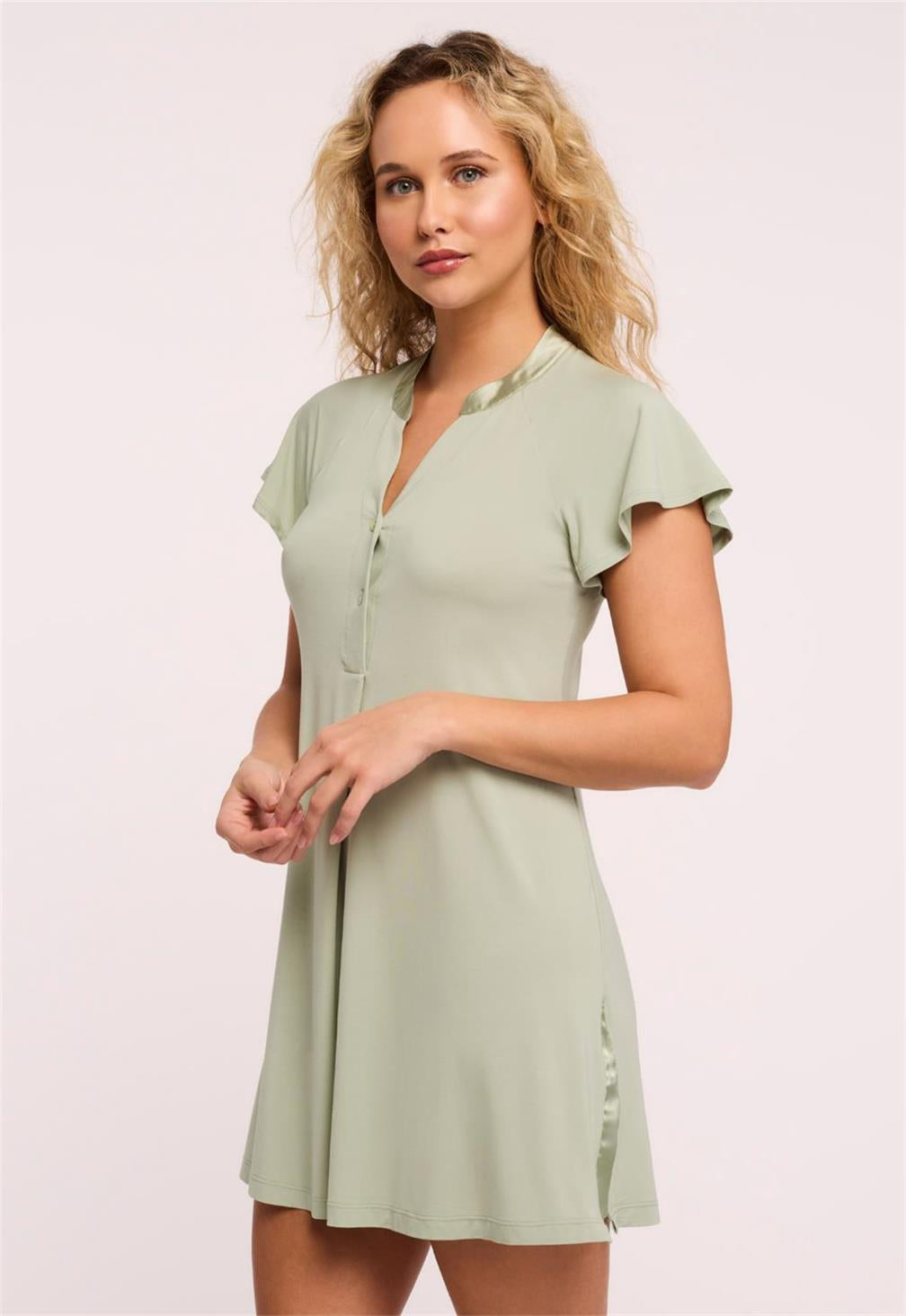 Montelle Fluttered Sleeve Nightshirt- 638