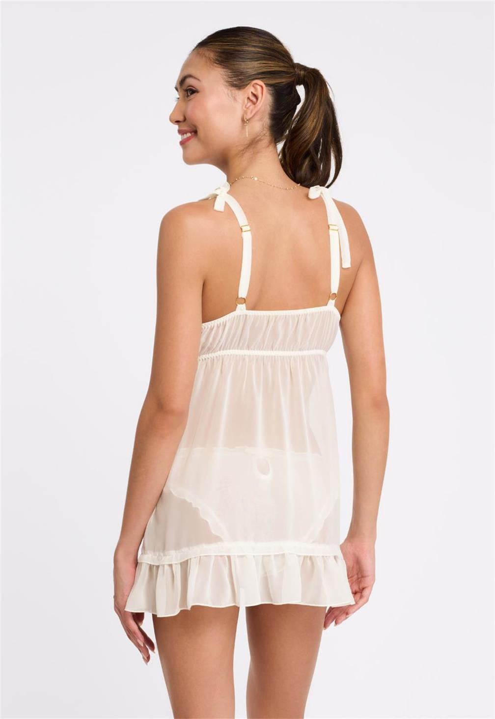 RYA Dahlia Babydoll with Panty- 543- IVORY