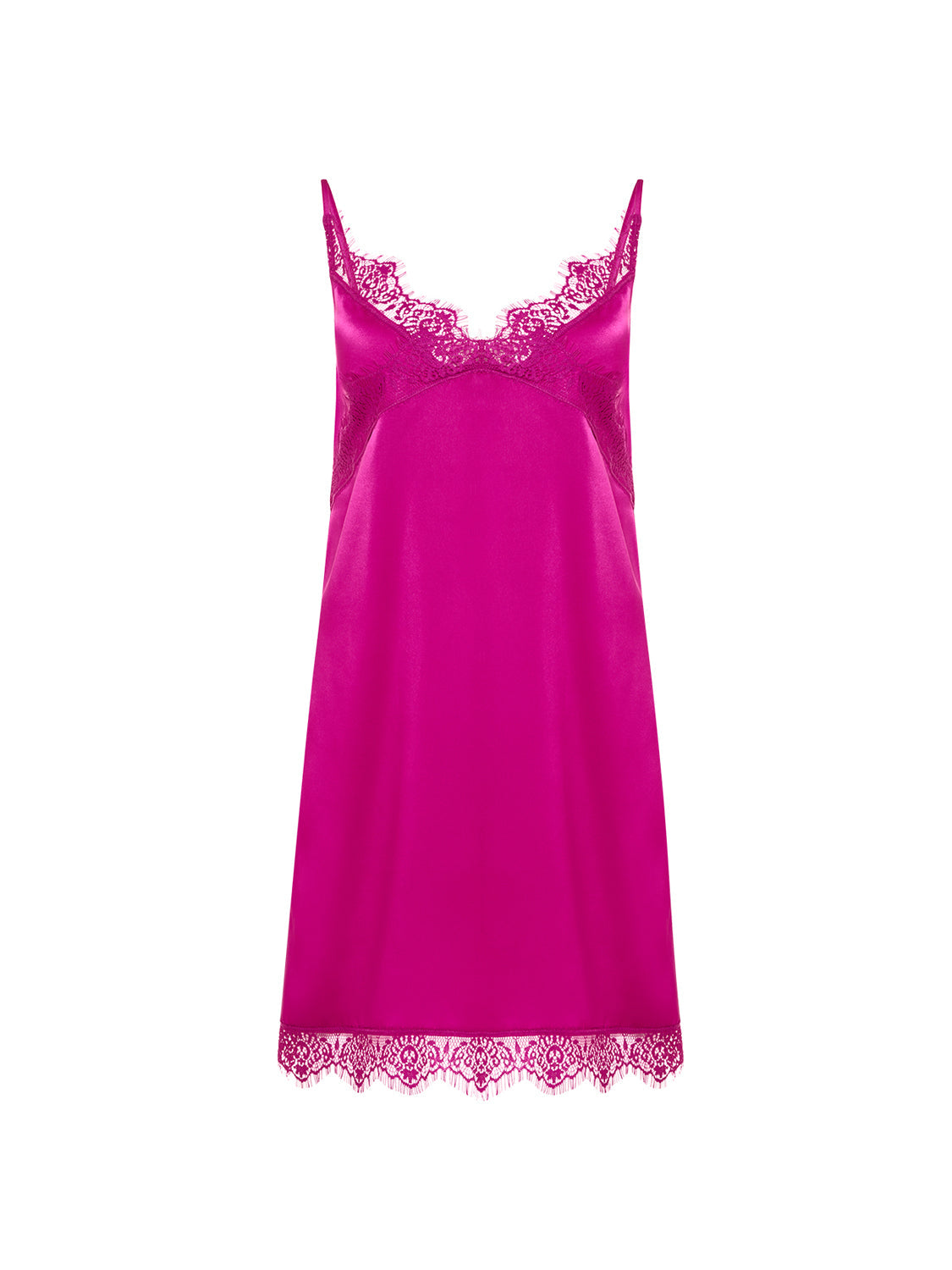 SIMONE PERELE SATIN SECRETS NIGHTDRESS 23H940- AZALEA