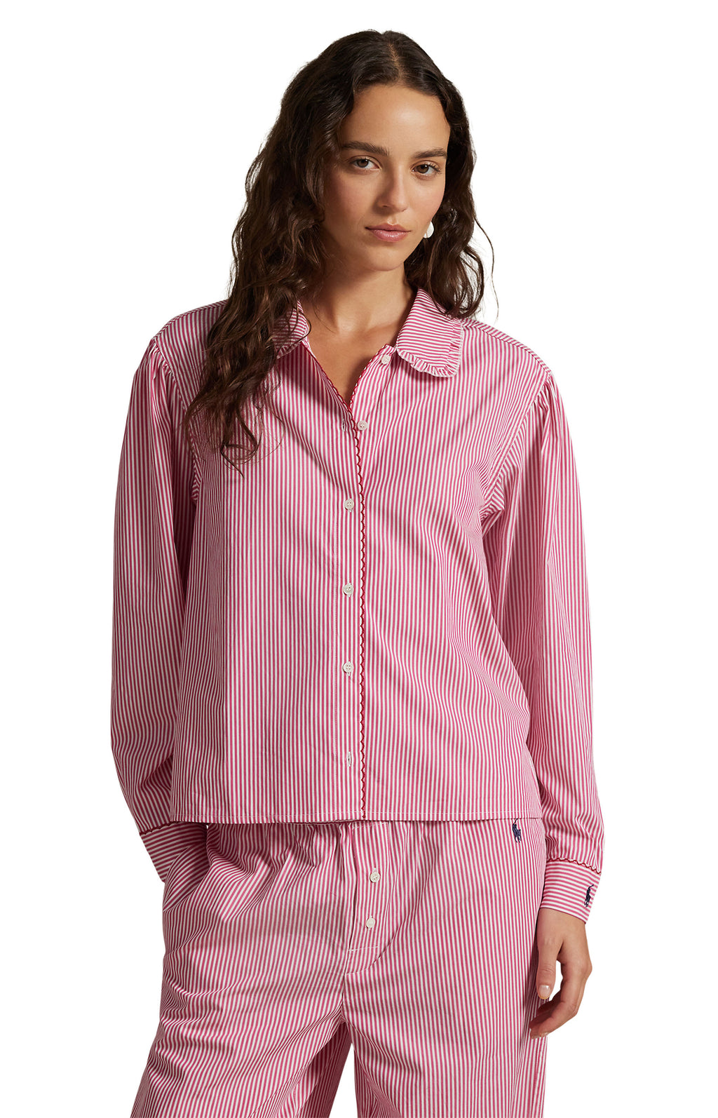 POLO RALPH LAUREN WITH WIP STICTH- COLLEGE PINK STR- 4P0374R2