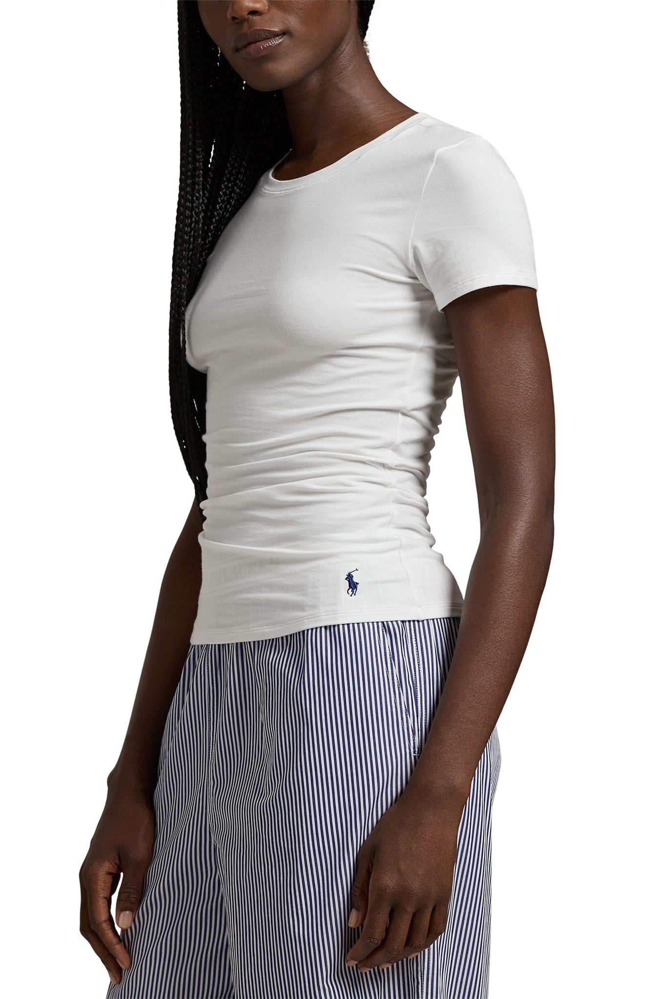 POLO RALH LAUREN TSHIRT- NAVY/ONYX/HEATHER GREY/WHITE CLOUD- PO486