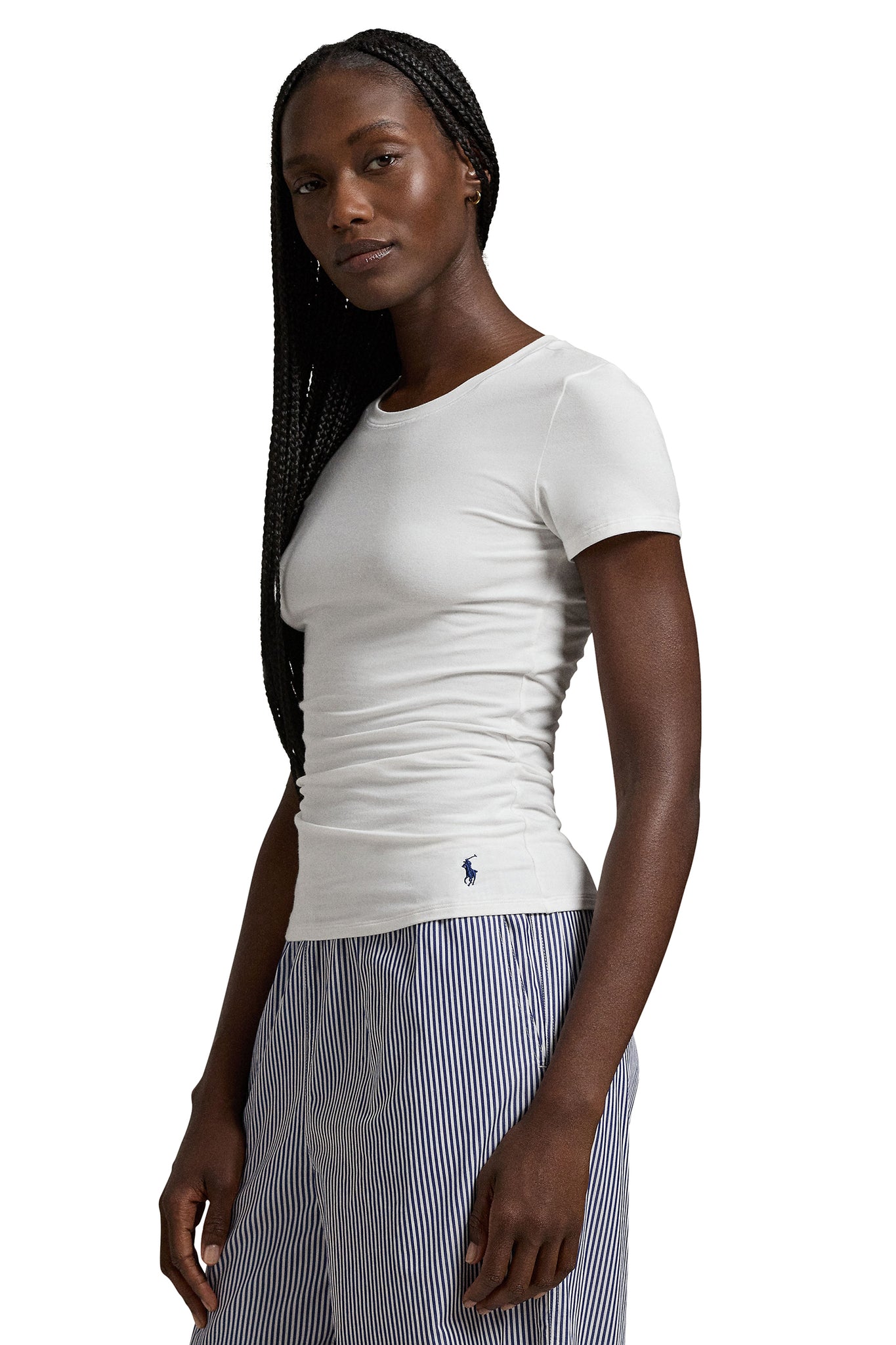 POLO RALH LAUREN TSHIRT- NAVY/ONYX/HEATHER GREY/WHITE CLOUD- PO486