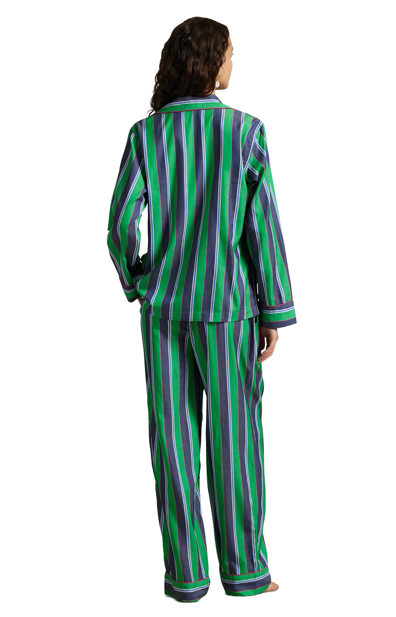 POLO RALPH LAUREN- MADISON PJ SET- WINE CRICKET/FEILD CRICKET- 4P0540