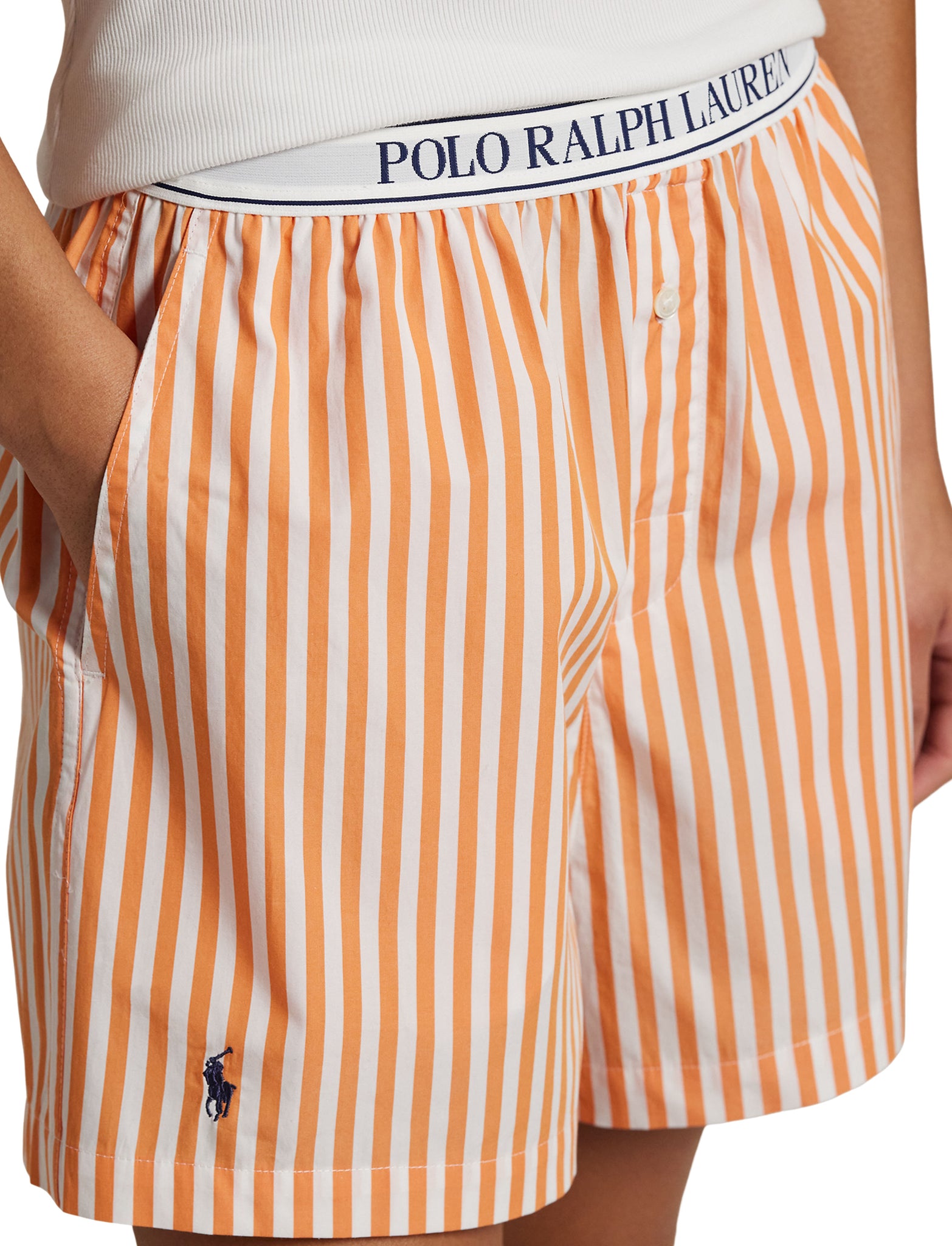 POLO RALPH LAUREN SLEEP BOXER W/LOGO ELASTIC- P7015