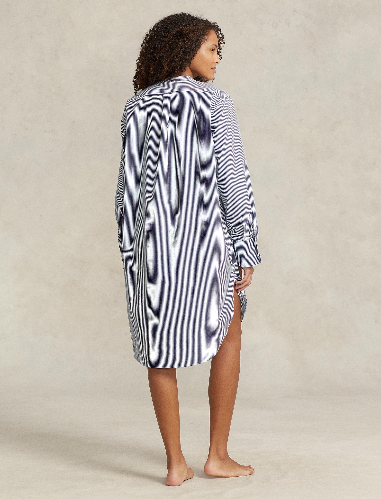 POLO RALPH LAUREN TUNIC SLEEP SHIRT- WHITE CLOUD- P9005