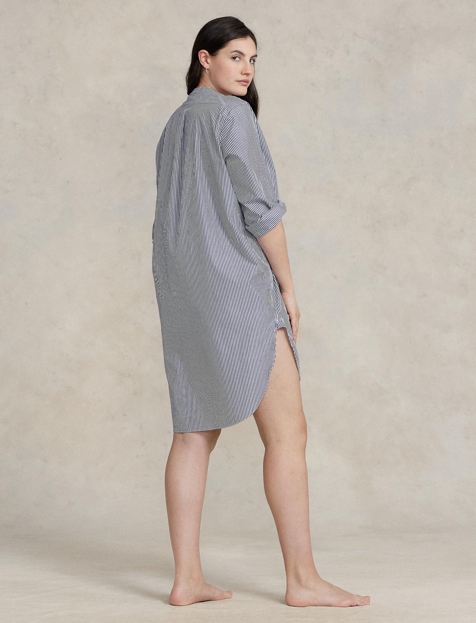 POLO RALPH LAUREN TUNIC SLEEP SHIRT- WHITE CLOUD- P9005