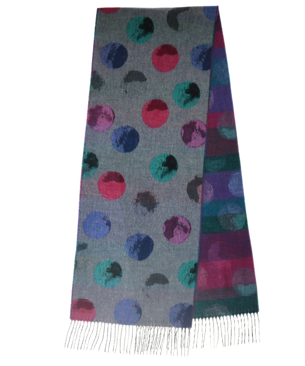 Fraas - Watercolour Dot Cashmink Scarf - 734018