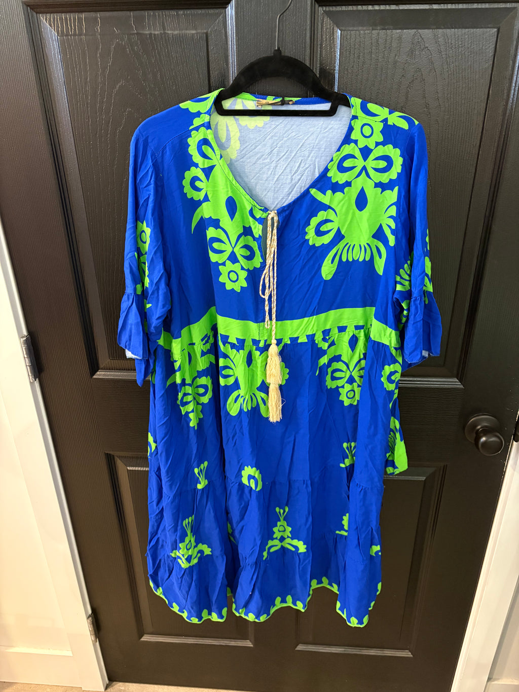 PLUM LOCO WOVEN TESSA TUNIC DRESS-HG 7202