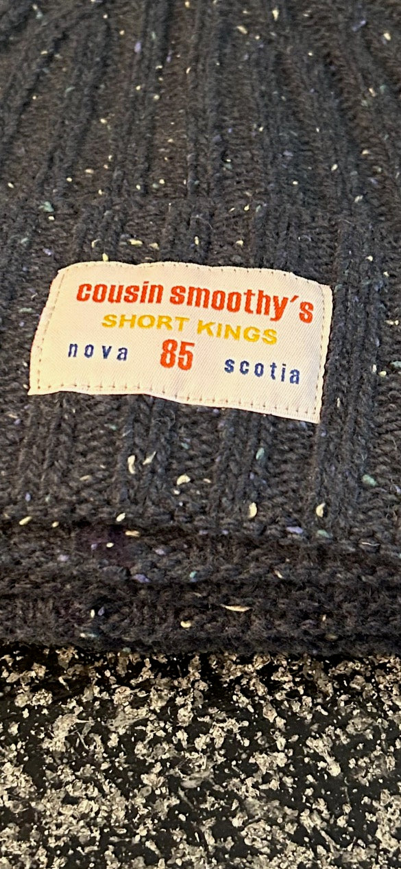 Cousin Smoothy -Tweed Denim Strip Cuff Beanie
