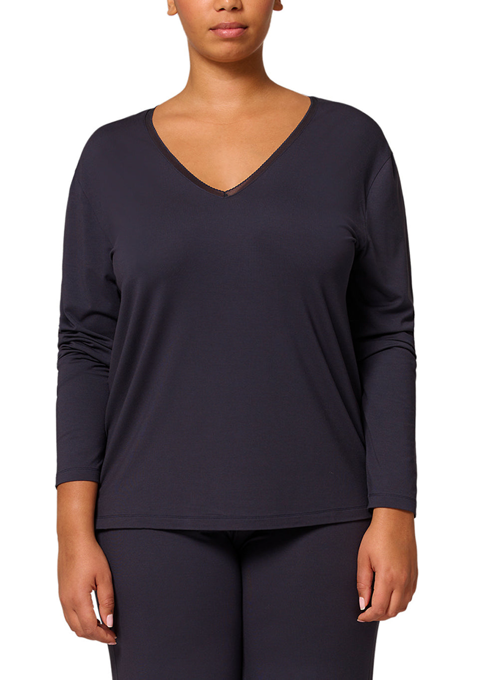 SIMONE PERELE AURORE LONG SLEEVE TSHIRT- FULL MOON- 1C9903
