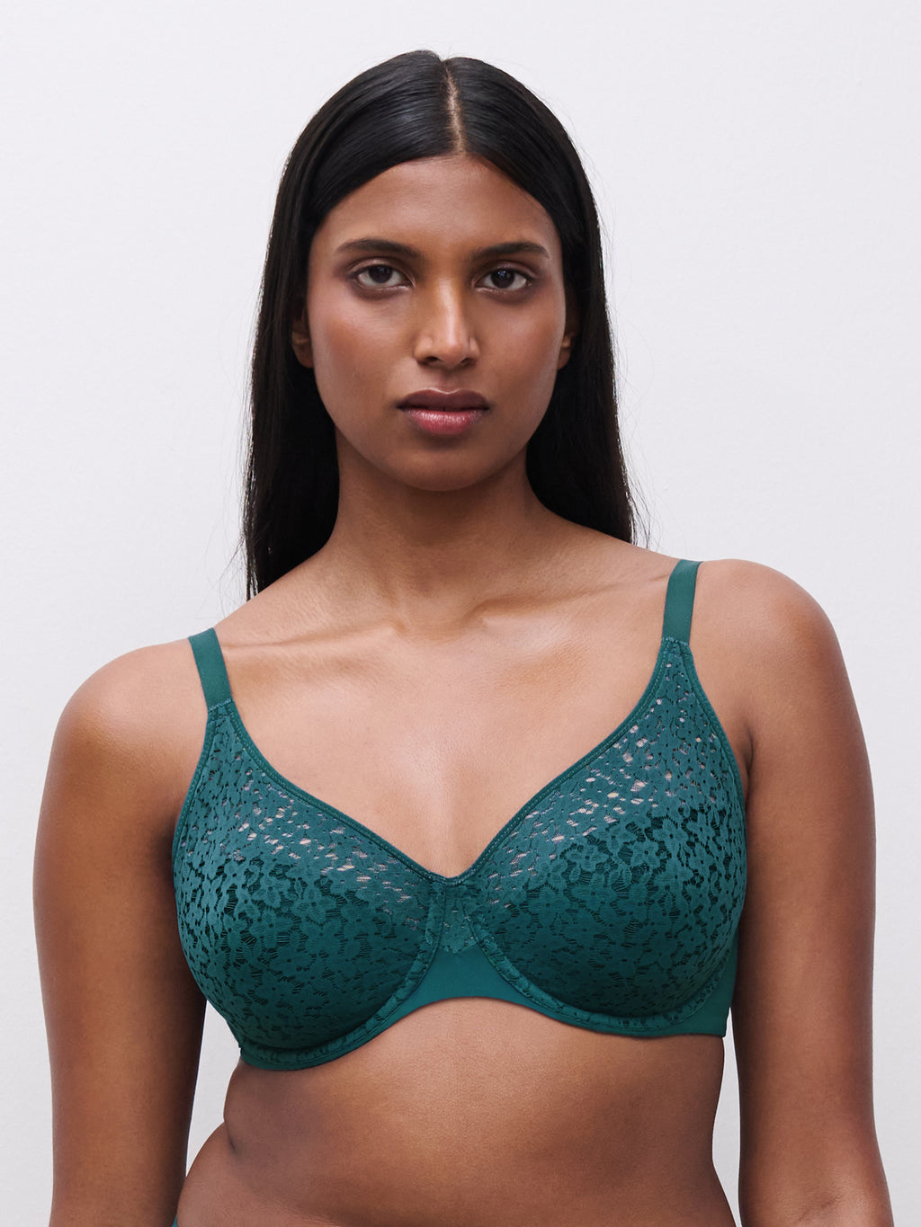 Chantelle Norah Comfort Underwire Bra C13F10- Emerald (OBK)