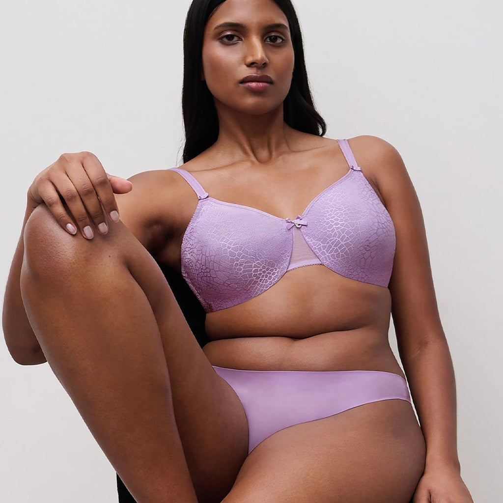 Chantelle C Magnifique C18910 Seamless Unlined Minimizer Bra- Lavender