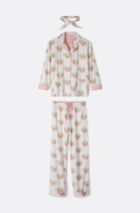 PJ Salvage - Cozy Flannel PJ Set- RPFLPJ-F24- WLNEN/BLWH