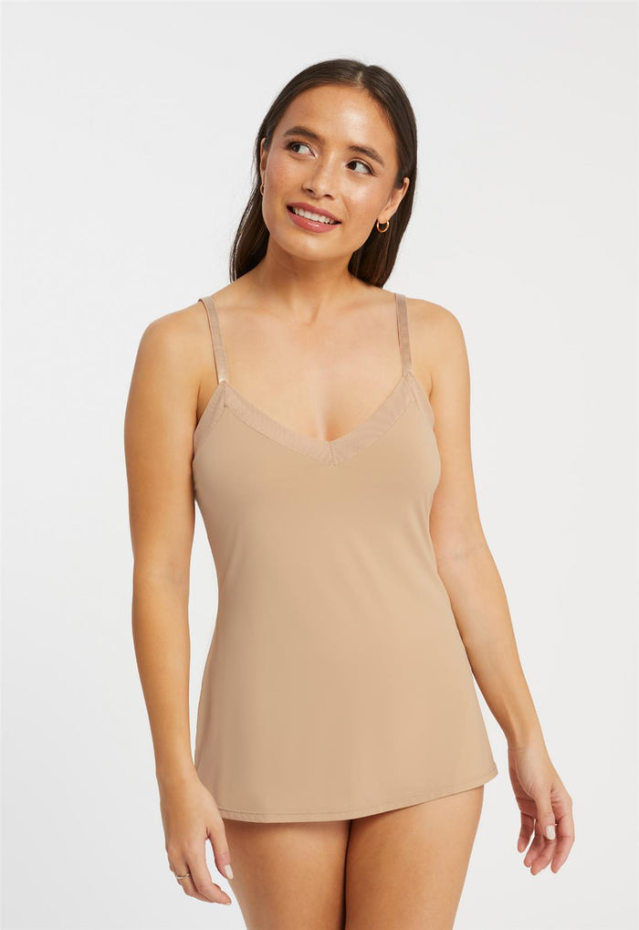 Montelle Camisole Slip- 9504- Nude/Black