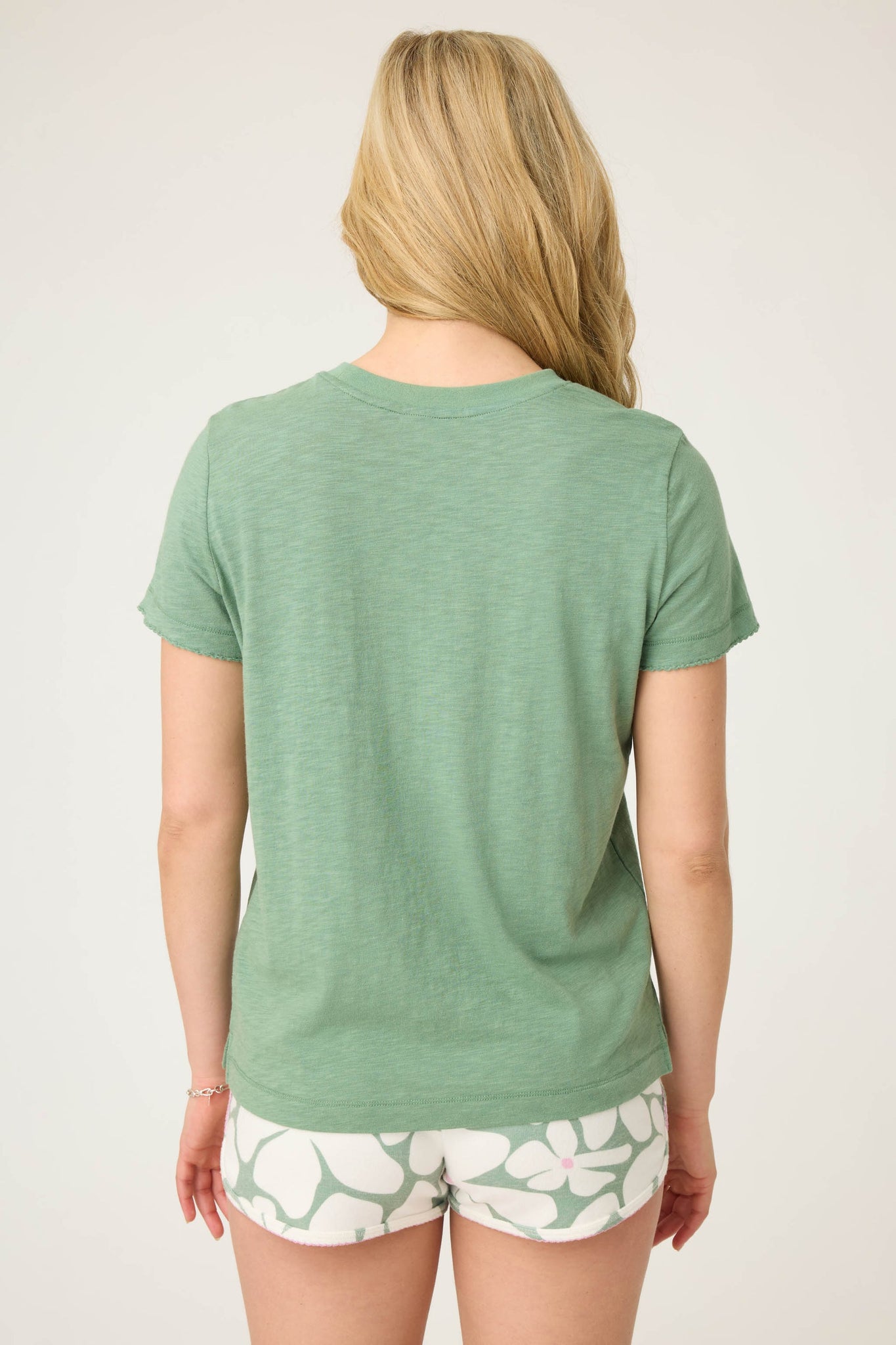 PJ SALVAGE- Back To Basics Short Sleeve Top- R7BBT-SORBET