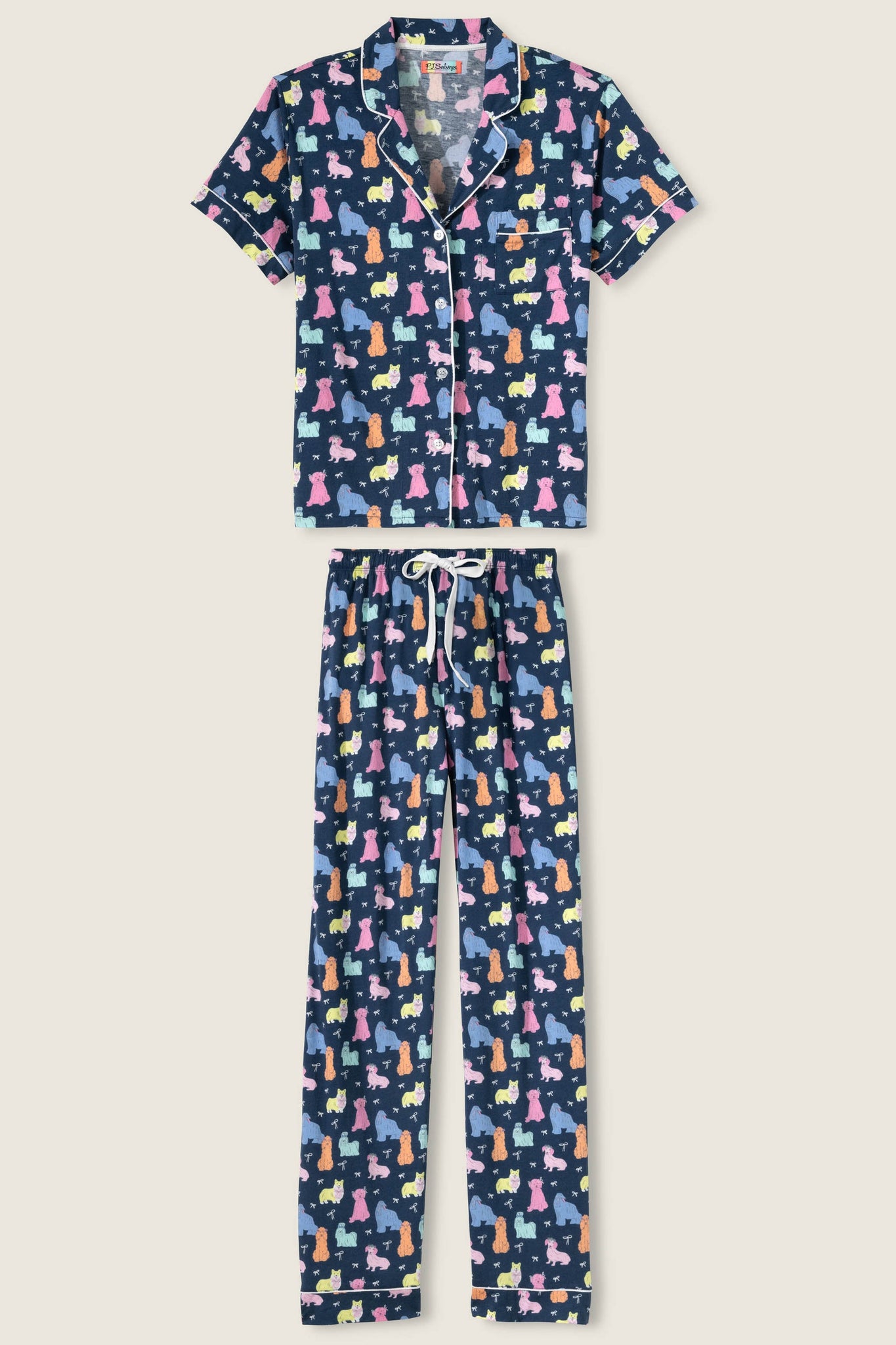 Pj Salvage- Whimsy Dog PJ Set- R7WHST1