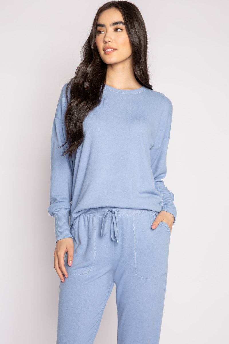 PJ SALVAGE PEACHY IN COLOR LONG SLEEVE TOP- RKPCLS