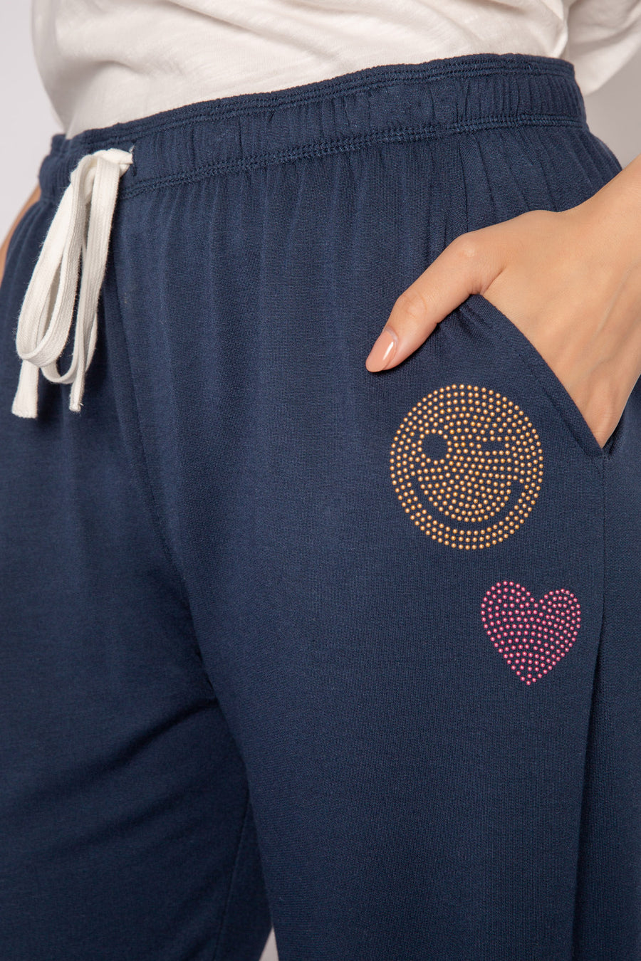 STONEY STATE OF MIND BANDED PANT- RKSMP-NAVY