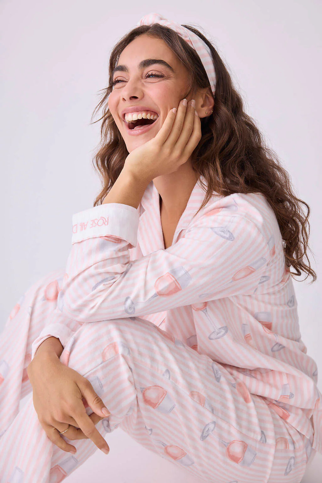 PJ SALVAGE - Rose All Day Flannel PJ Set - RPFLPJ- PINK MIST