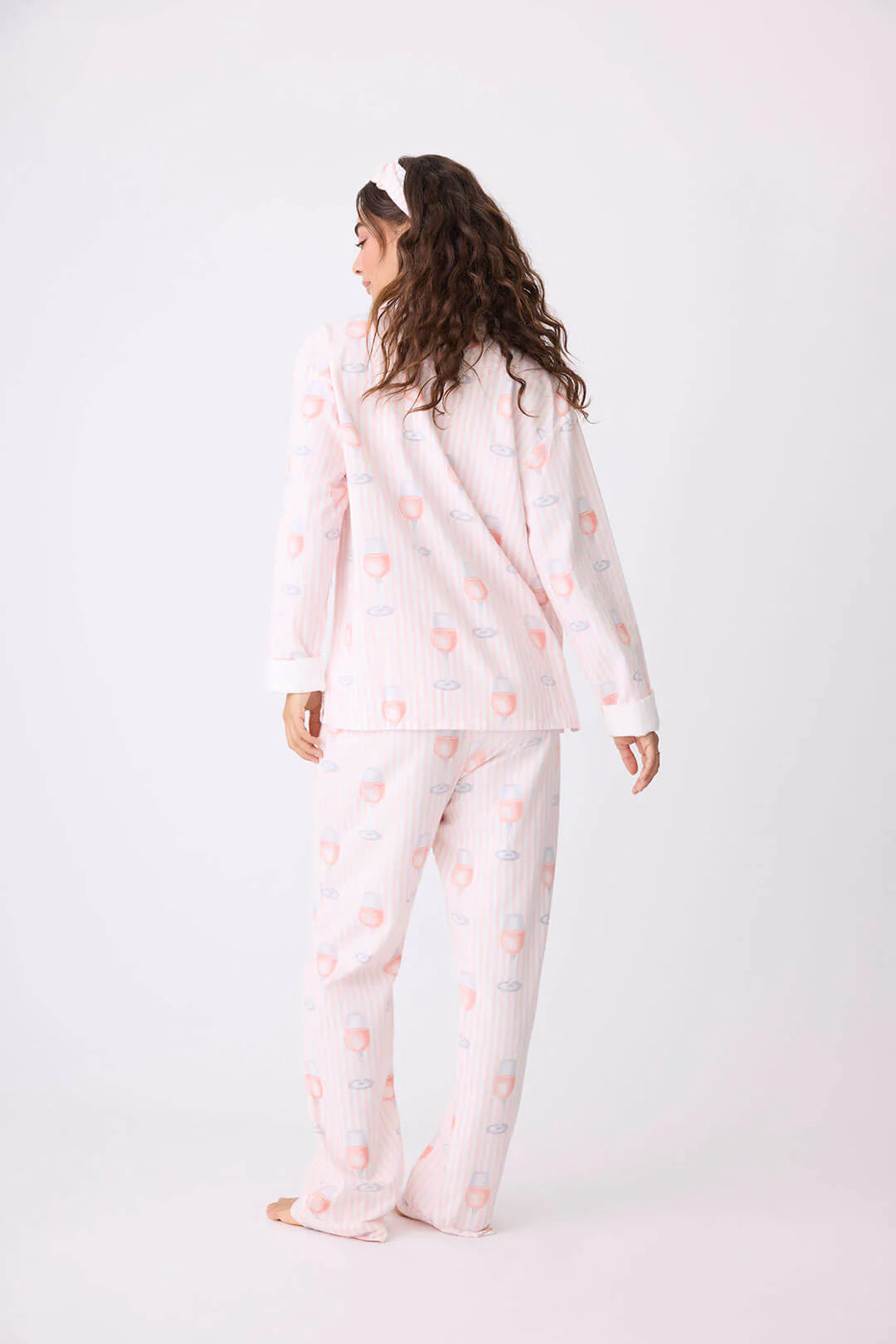 PJ SALVAGE - Rose All Day Flannel PJ Set - RPFLPJ- PINK MIST