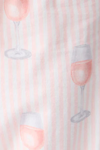 PJ SALVAGE - Rose All Day Flannel PJ Set - RPFLPJ- PINK MIST