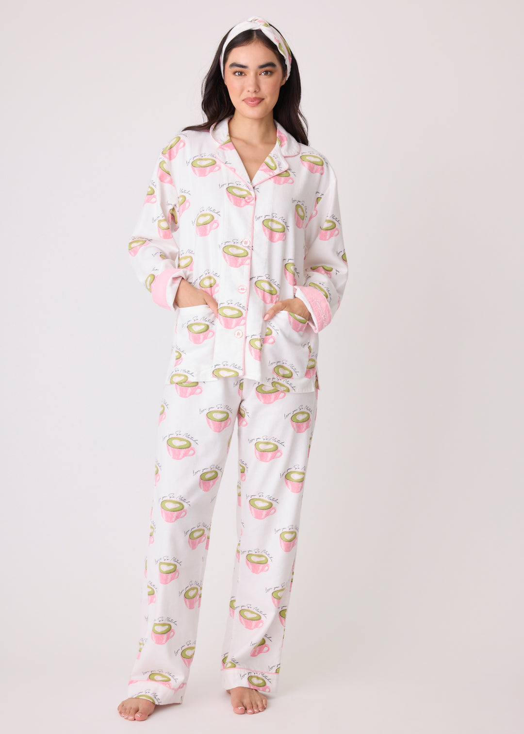 PJ Salvage - Cozy Flannel PJ Set- RPFLPJ-F24- WLNEN/BLWH