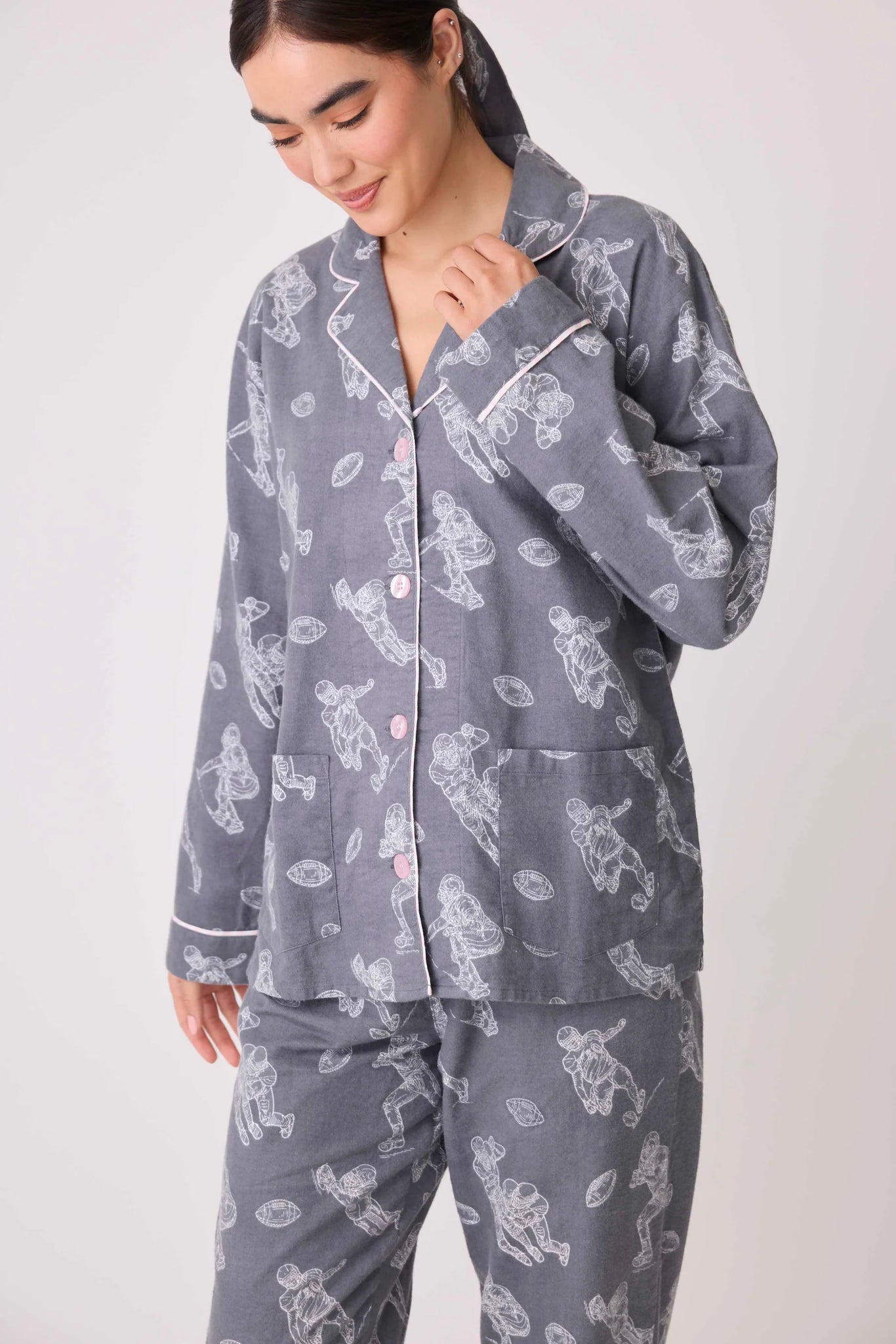 PJ SALVAGE- Game Day Flannel PJ Set- RPGAPJ