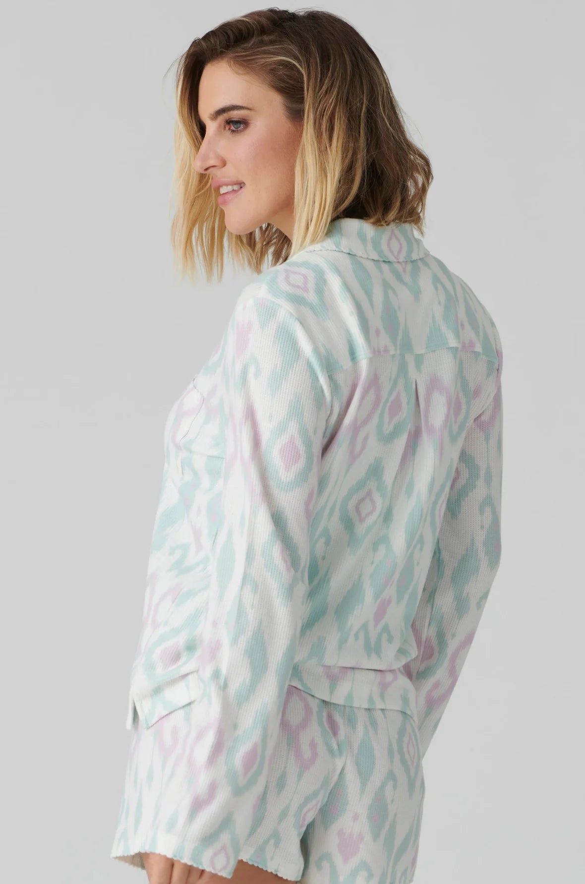 PJ Salvage- RPIWLS/RPIWP- IKAT WATERCOLOR- LONG SLEEVE TOP/ PANT