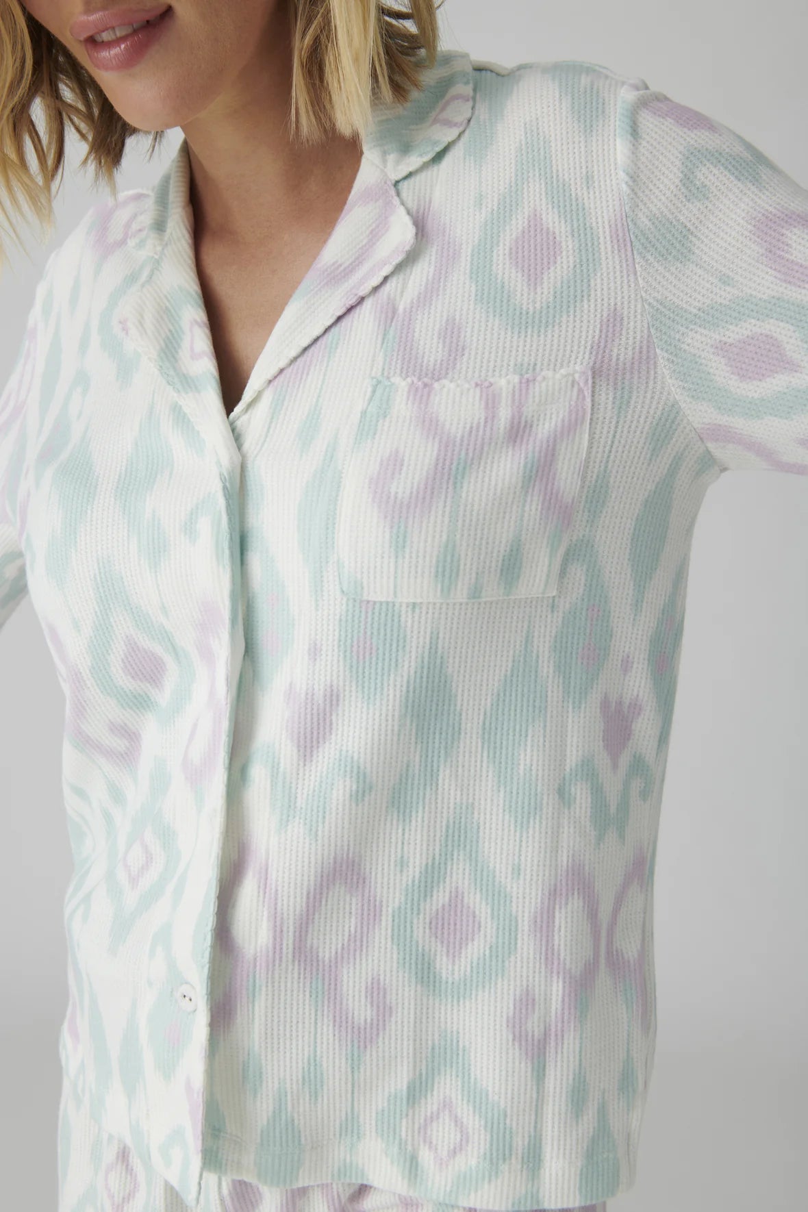 PJ Salvage- RPIWLS/RPIWP- IKAT WATERCOLOR- LONG SLEEVE TOP/ PANT