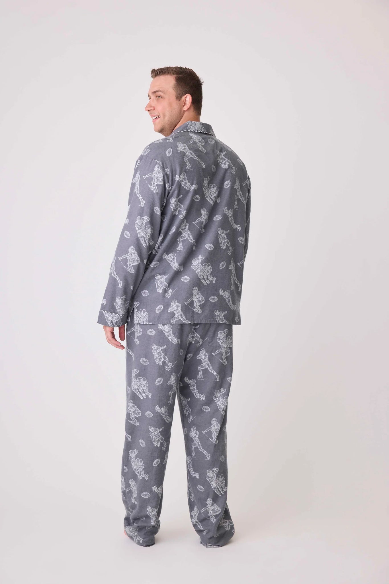 PJ SALVAGE- Game Day Mens Flannel PJ Set- RPGAPJ