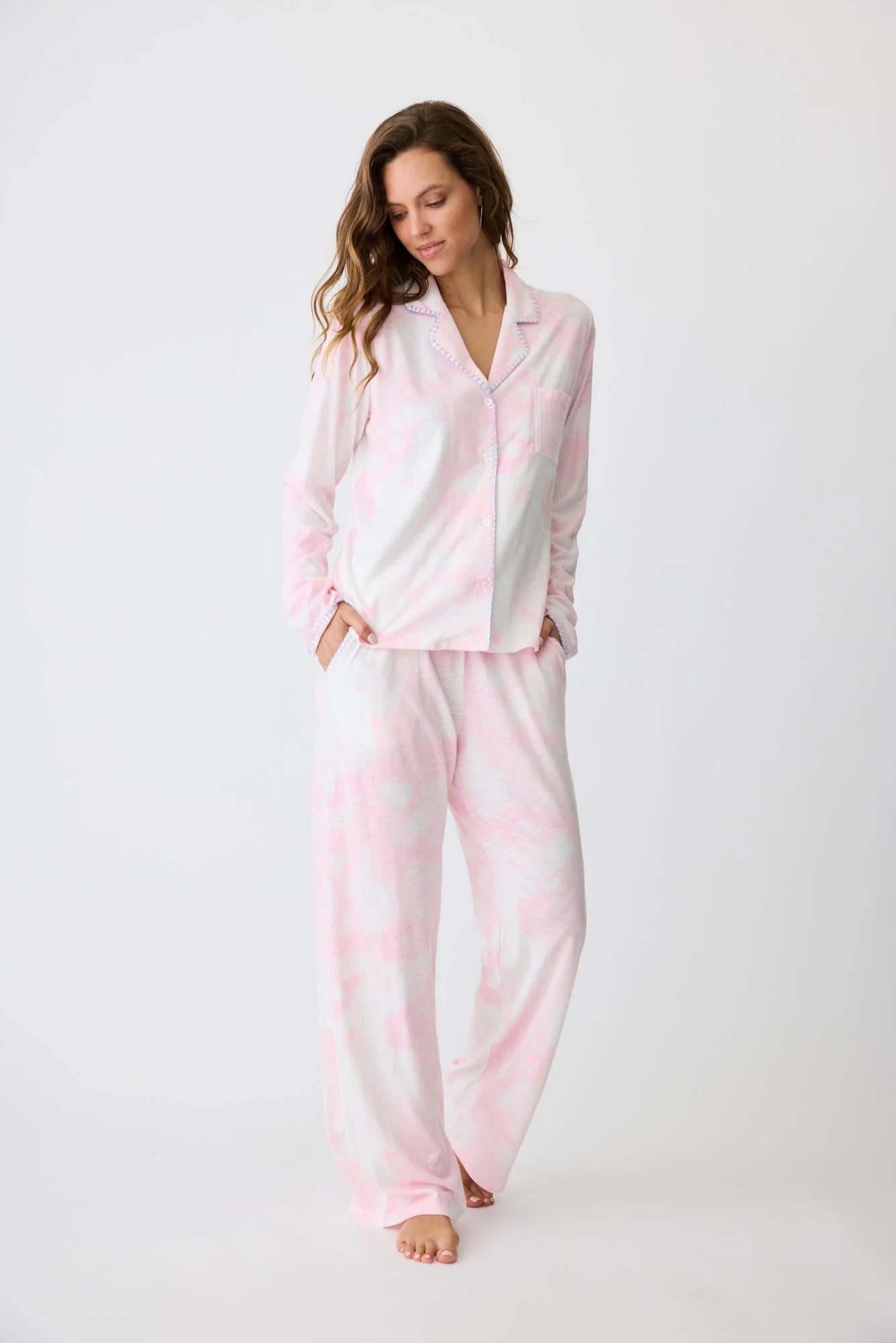 PJ SALVAGE- Star Gazer Pink Cloud- LONG SLEEVE TOP/PANTS- RPSGLS/RPSGP