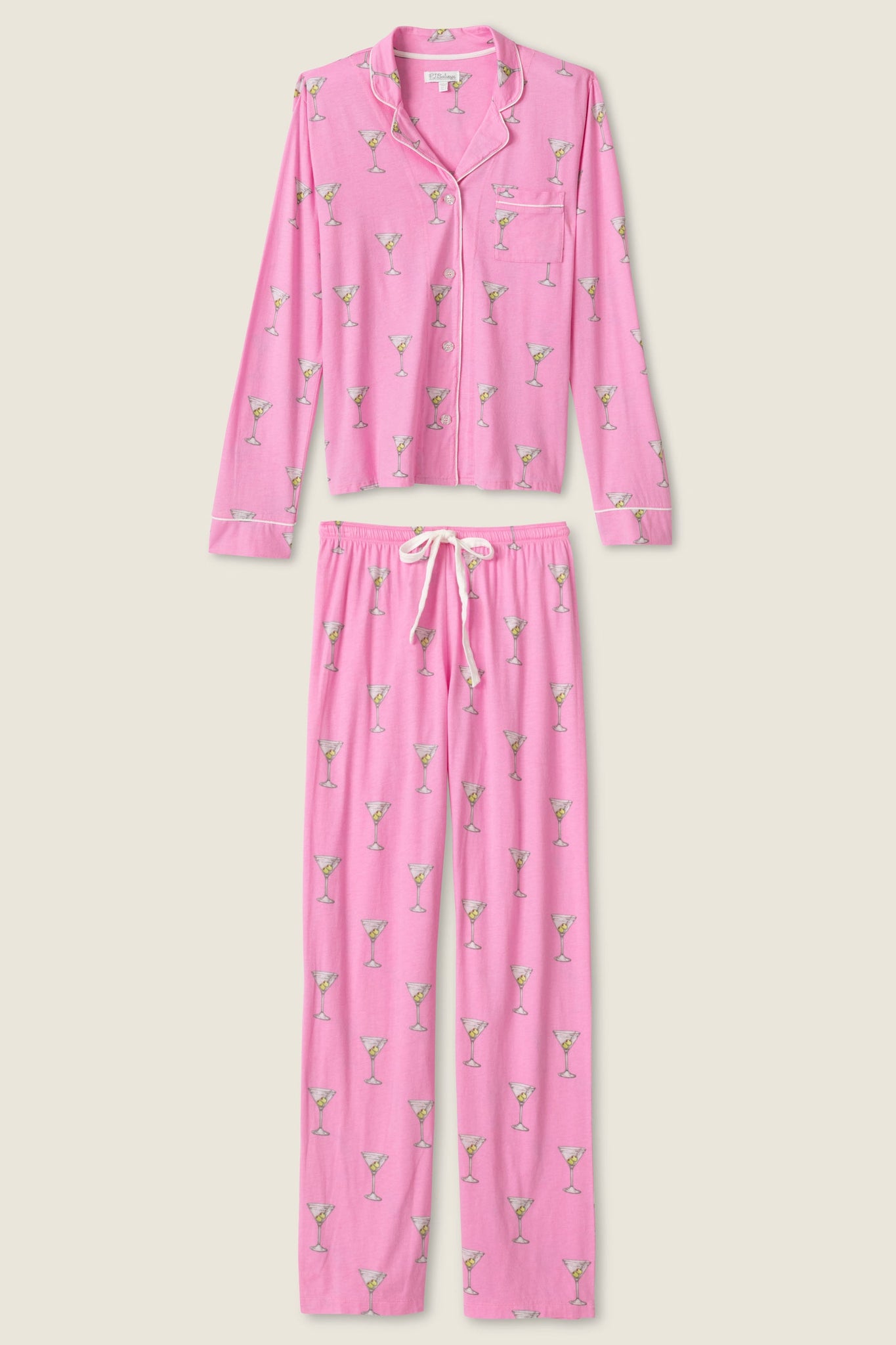 PJ SALVAGE Playful Prints Drinks PJ Set- RSPLST1