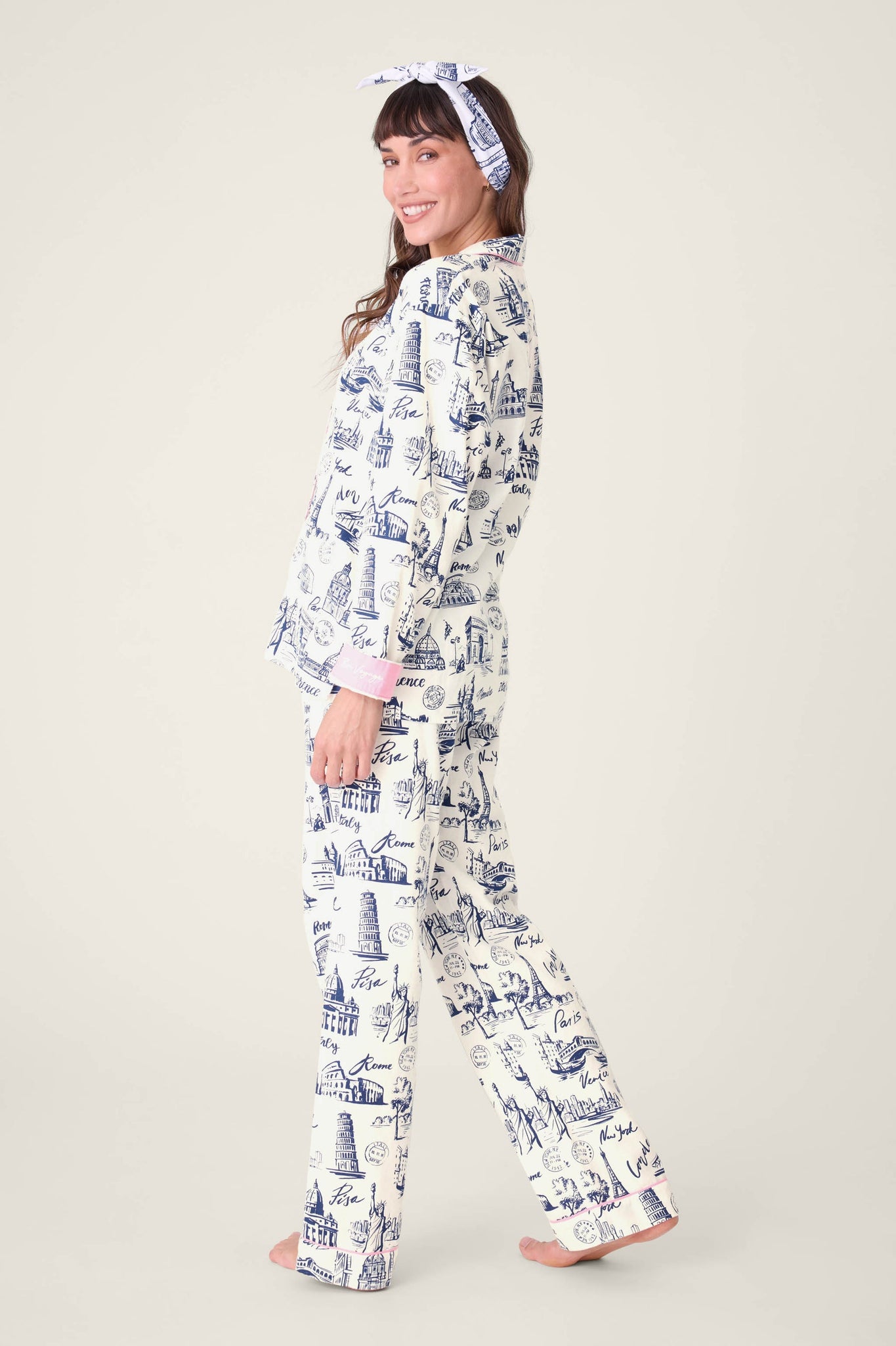 PJ Salvage - Flannel PJ Set - RUFLPJ - Icy Blue/Pink/Turquoise