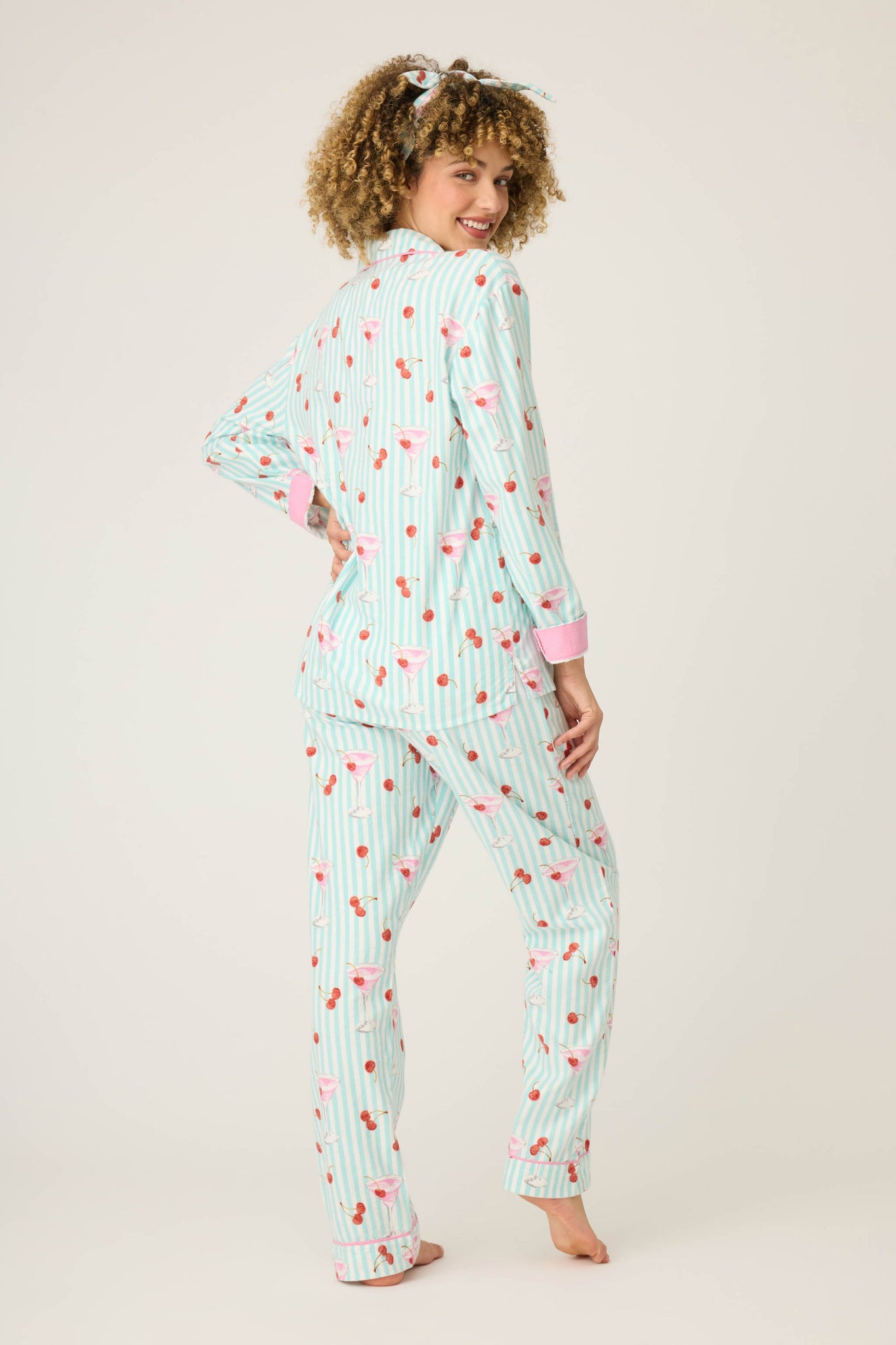 PJ Salvage - Flannel PJ Set - RUFLPJ - Icy Blue/Pink/Turquoise