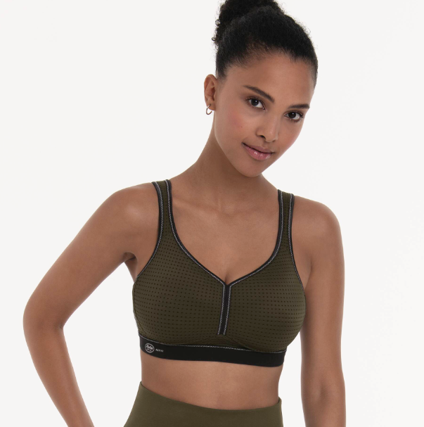 Anita Active Performance Maximum Support Sports Bra 5566- Black/Pool Blue-Dark Oliv/Schwarz