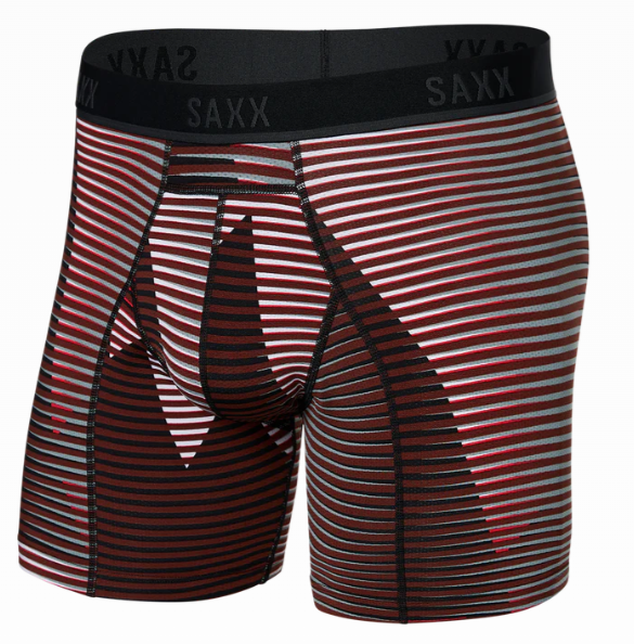 SAXX KINETIC LIGHT-COMPRESSION MESH Boxer Brief / Optic Mountain- Dark Brick-SXBB32