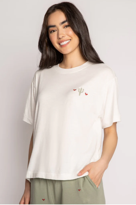 WILD LANDS SHORT SLEEVE T-SHIRT- RKWLT-IVORY