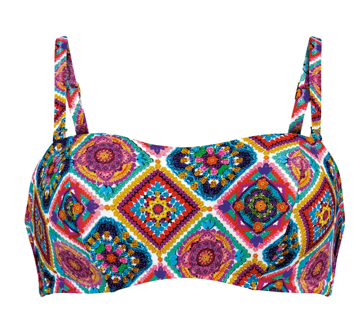 Rosa Faia Swim Bikini Top-Crochet Flower-Bella-8725