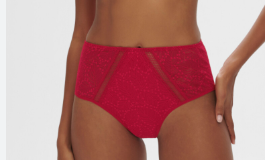12S7 Comete Shorty/Retro Briefs/Tanga - Black, Sable Rose