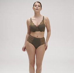 Simone Perele - Karma 3D Moulded Padded Cup - Adventure Green/Bougainvillea/Blush Pink-12V343