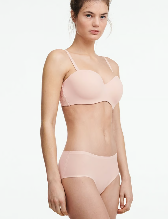 Chantelle- NORAH COMFORT SMOOTH STRAPLESS BRA- Rose- C13F50