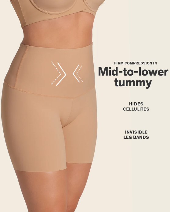 Leonisa-Firm High Waisted Shaper Slip Short-012925