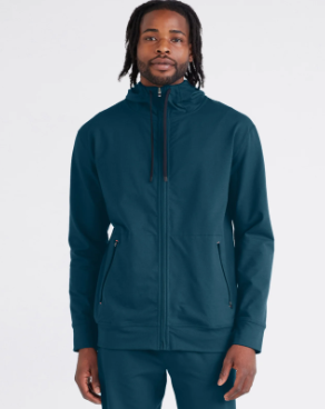 SXHZ62- SAXX Trailzer Full Zip Hoodie- BLK/ BRP