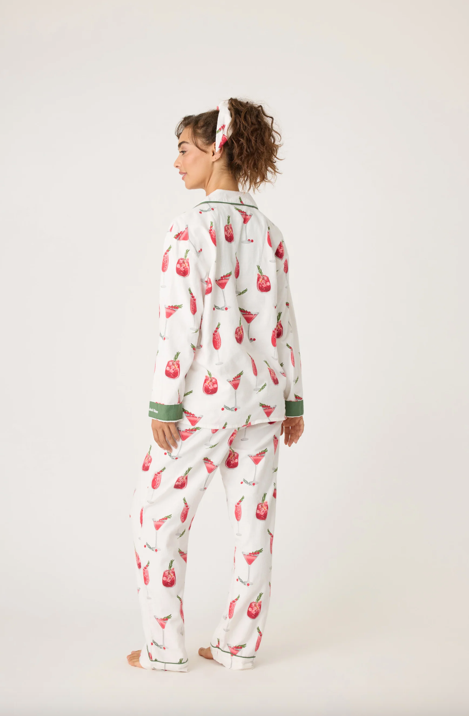 PJ SALVAGE - Cranberries & Cocktails Flannel PJ - RPFLPJ ECRU